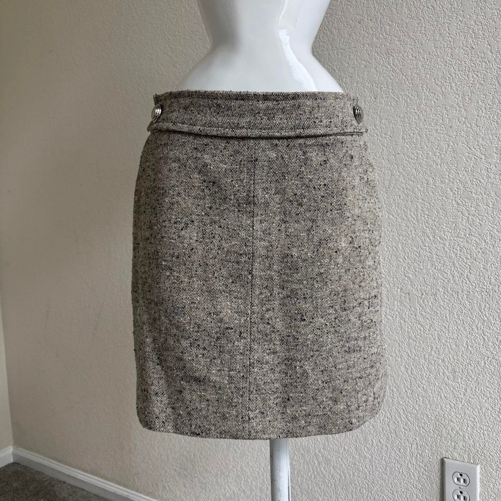 Tory Burch tab tweed midi skirt size 12